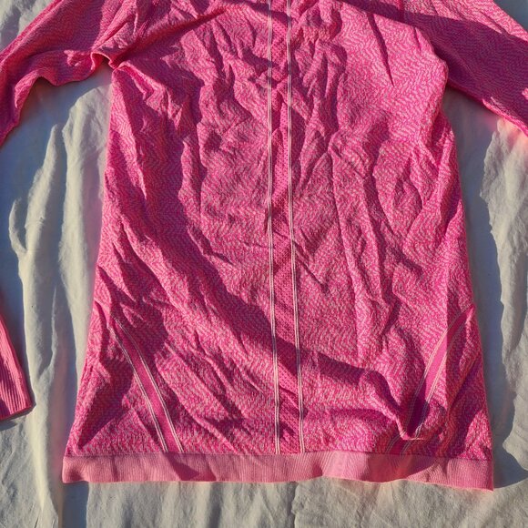Lululemon Swiftly Tech Long Sleeve Crew - Heathered Jewelled Magenta - Size 8 - Picture 13 of 15